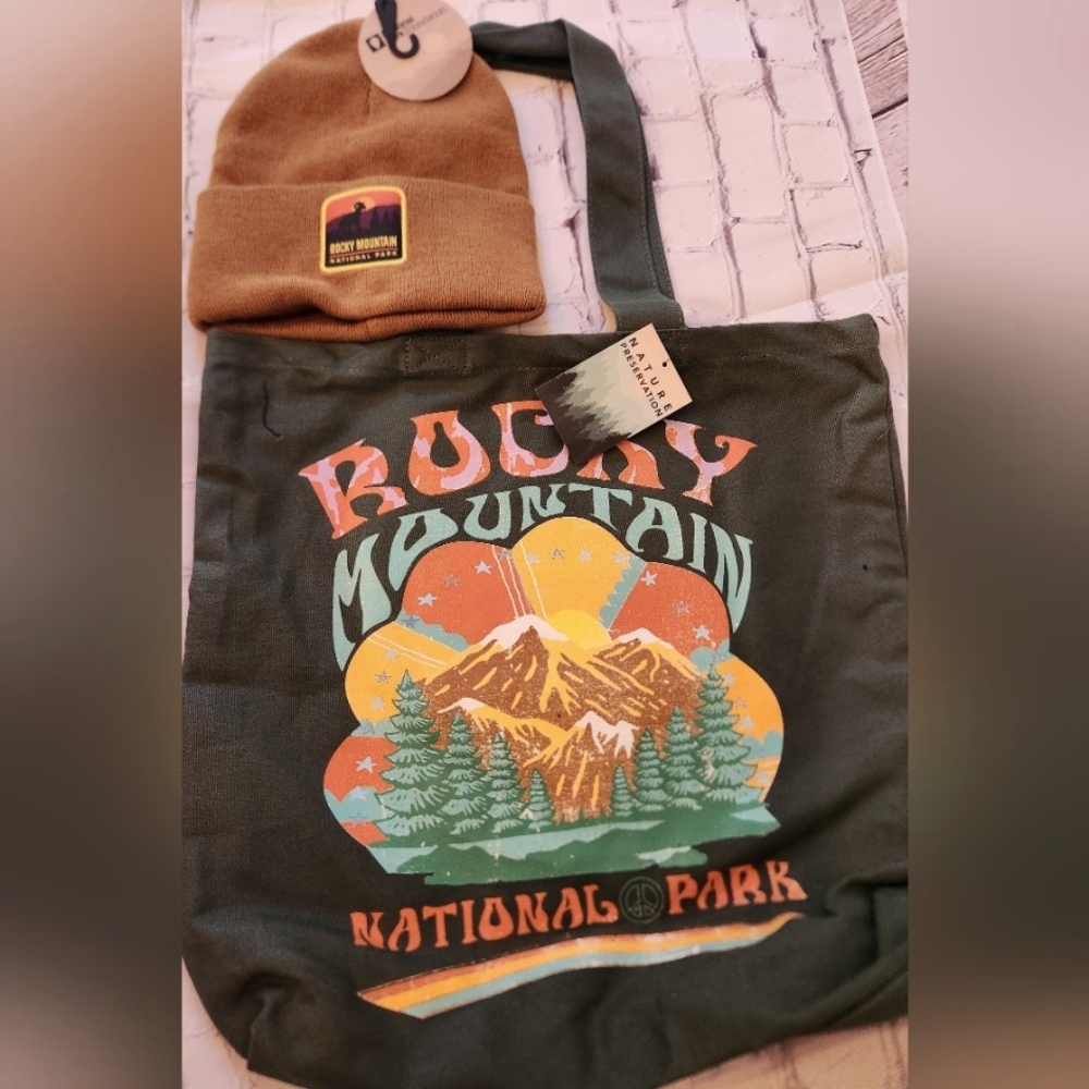 Rocky Mountain National Park Tote Bag and Beanie